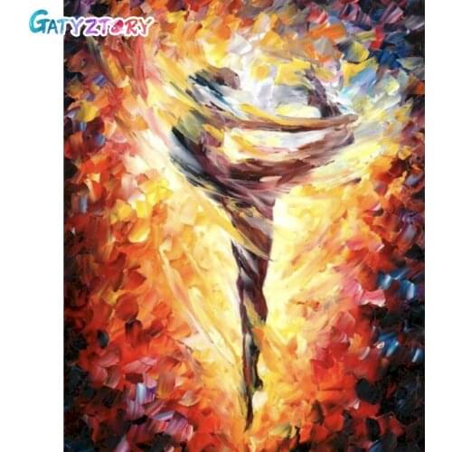 GATYZTORY 60x75cm Paint By Numbers For Adults Abstract Figure Picture On Canvas Coloring By Numbers Acrylic paints Home Decor