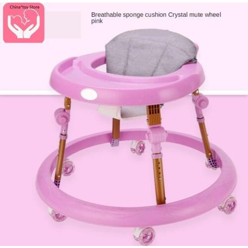 Baby Walker 6-24 Months Male Baby Girl Child Hand Push Can Sit Anti-o Type Leg Rollover Multifunctional Walker for Infant