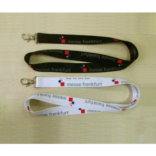 Hot Custom ID Card Holder Lanyard with swivel hook Company Meeting Exhibition Logo Sublimation Print Lanyards Strap
