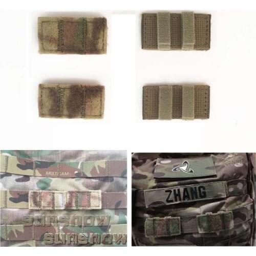 2Pcs Tactical Molle Hook&Loop Converter Ribbon Adapter for Tactical Vest Bag DIY Patch Badge