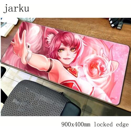 Ahri mouse pad gamer 900x400mm notbook mouse mat large gaming mousepad large Popular pad mouse PC desk padmouse
