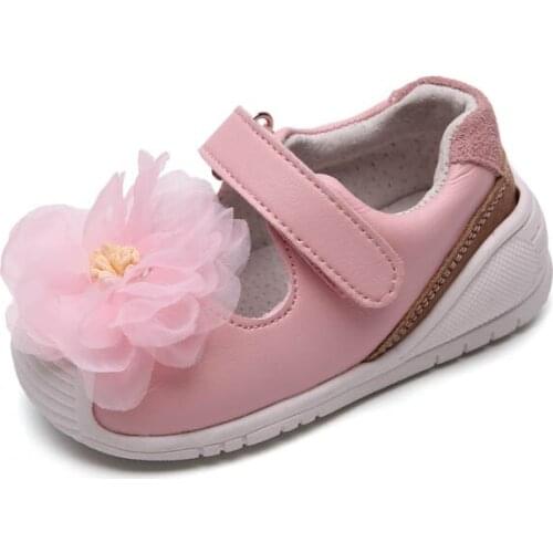 Genuine Leather Baby casual shoes Kick-proof Toddler Baby girls sneakers Fashion Flowers Non-slip Baby shoes 12M