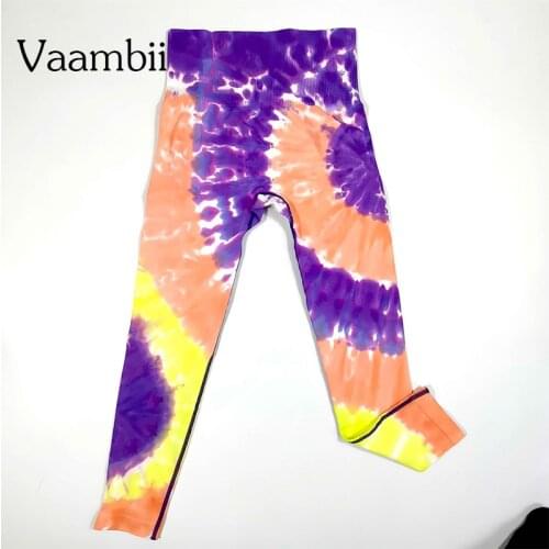 Tie Dye Leeging Sport Woman Seamless Fitness Legging Push Up Jogging Leggings Women High Waist Yoga Pants Womens Sport Wear