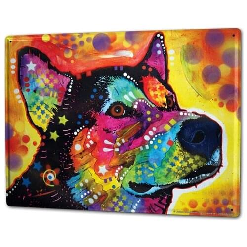 Letrero de estaño Ravtive Vet Practice, decoración de Bar de café Huskey para decoración del hogar