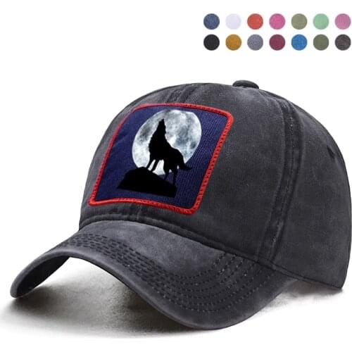Moon Wolf Colonialism Baseball Cap Dad Trucker Solid Brand Visor Hat Woman Berets Ponytail Caps Casquette Snapback Hats Gorras