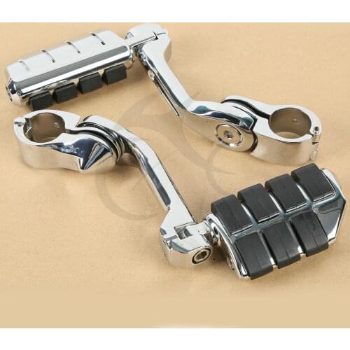 Motorcycle 1 1/4" 1.25" (32mm) Engine Guard Mounts Clamps Highway Foot Pegs Footrest For Harley