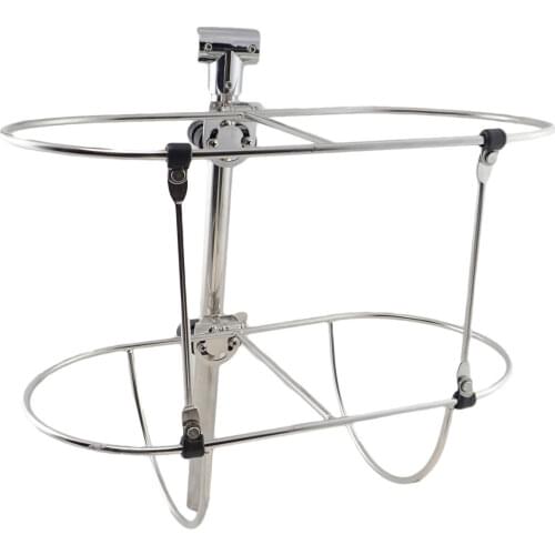 Stainless Steel Folding Double Fender Holder Inflatable Boat Fender Rack 9.5 inch