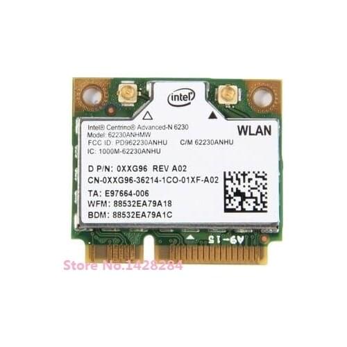 New for Intel Centrino Advanced-N 6230 62230ANHMW Mini PCI-e Wifi Bluetooth 3.0 802.11 a/b/g/n 2.4G/5 GHZ Wireless Card 300Mbps