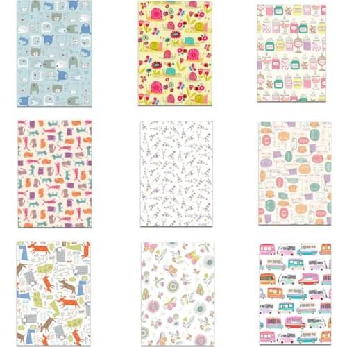 Flat Texture Cartoon Cute Poster Canvas Print Painting Wall Art Living Room Home Decoration