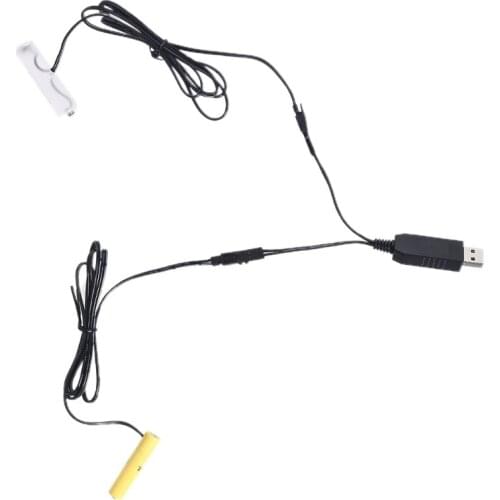 Battery to Electric AA+AAA Converter Convert Any 1-4pcs AAA AA Battery Powered Clock Toys Lamps Device to USB Electric