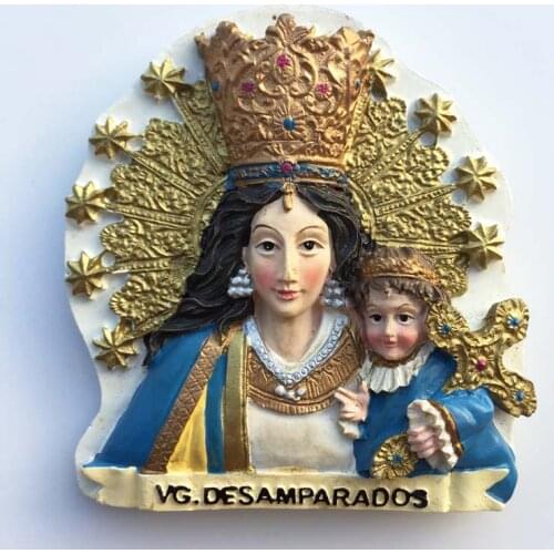 QIQIPP A magnetic refrigerator sticker of tourist memorabilia for the Festival of Our Lady of The Virgin Mary in Valencia, Spain