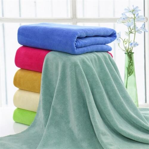 Supersoft Absorbent Microfiber Bath Towel Thicken Sport Beach Towel Fast Drying Spring/Autumn Swimming Spa Towels 140x70cm 400g