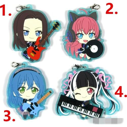 BanG Dream! rubber keychain Key Ring Race Straps cosplay