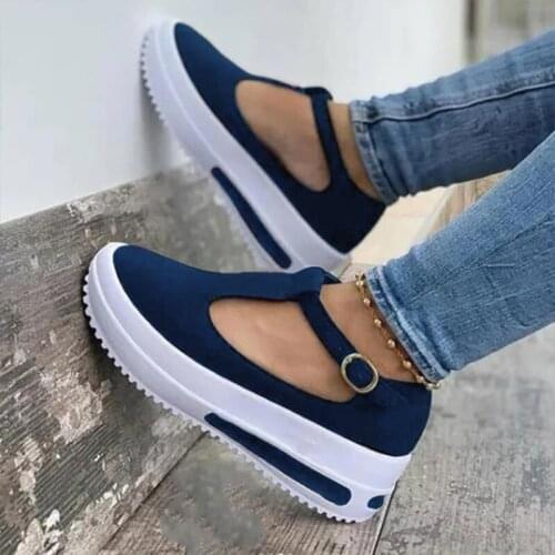 2021 Newest Women Sneakers Vulcanize Shoes Fashion New Female Black White Platform Thick Sole Running Casual Shoe Woman