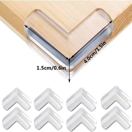 12pcs Silicone Children Baby Safety Protector Furniture Corner Guards Table Protection Cover Anticollision Edge Guards Home