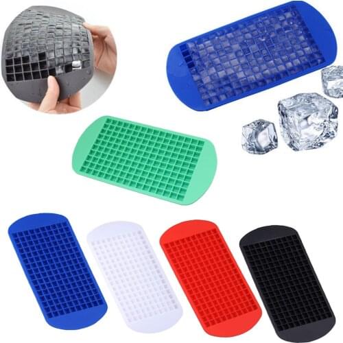 160 Practical Ice Mold Mini Small Ice Cube Tray Frozen Cubes Trays Silicone Ice Mold Kitchen Tool Home Drinking Essentials