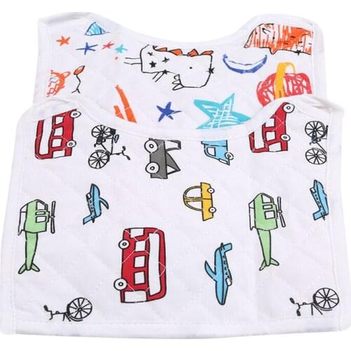 2Pcs/set Baby Bibs Cute Cartoon Toddler Baby Saliva Towel Absorption Prevent Dirty Infant Burp Cloths For Feeding