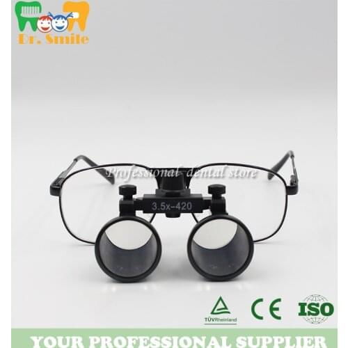 3.5X 360-460mm Dental Binocular Magnifier Medical Surgical Loupes Metal