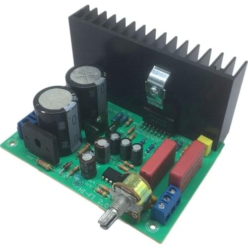 30W+30W LM1876 Stereo HiFi Audio Power 4558 Amplifier Board 2.0 Stereo Class AB Home Theater AMP Dual