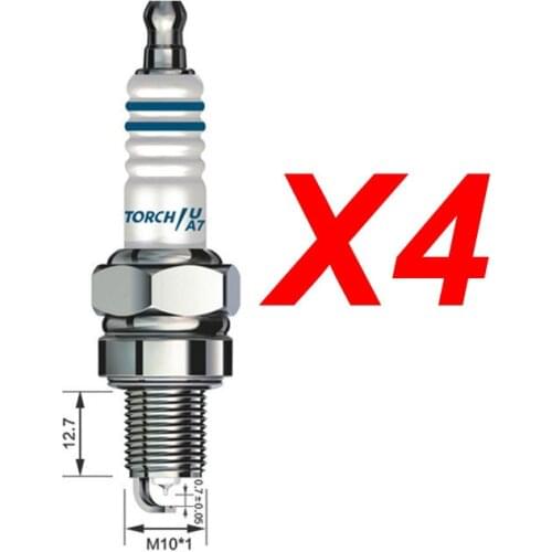 4pcs/lot Motorcycle Iridium Spark Plug A7RIU for GY6 50cc-150cc CR7HIX CR7HSA C7HSA A7RTC A7TC UF22 CR6HSA C5HSA C6HSA