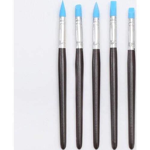 5 pcs Cake Sculpture Carve Pens Pottery Clay Sculpture Carving Tools Art Craft Supplies Sculpting Tools DIY Brush Baking Tools