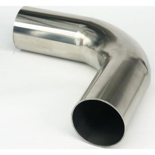63mm 2.5" 304 Stainless Steel Sanitary Weld Elbow Fitting Straight Tube 100mm Homebrew