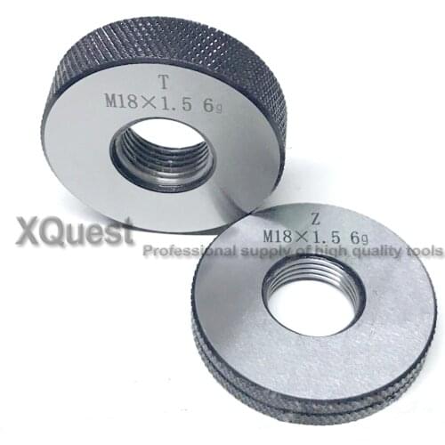 6G Metric thread ring gauge set M18 M18X2 M18X2.5 M18X1.5 M18X1 T Z Fine screw thread ring gage tools m18*1 m18*1.5 m18*2