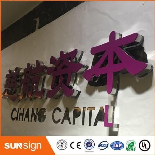 Unilluminated acrylic crystal letters and signs