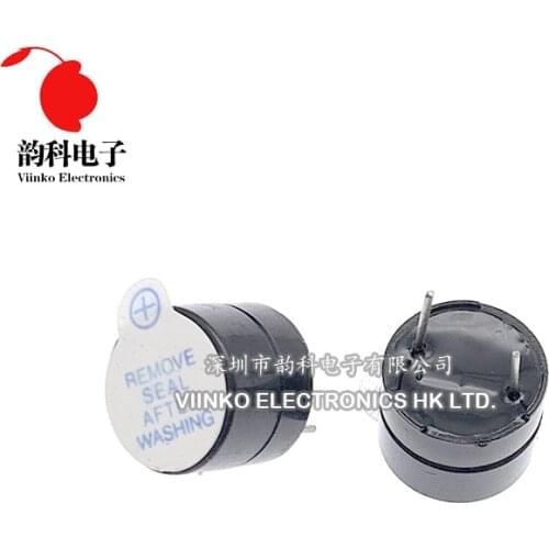 10pcs 5v Active Buzzer Magnetic Long Continous Beep Tone 12*9.5mm Divided