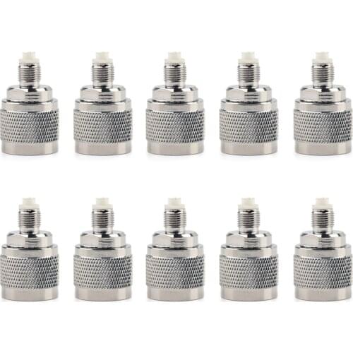 Artudatech 1Pcs/10Pcs Adapter N Plug Male To FME Female Jack RF Connector Straight M/F