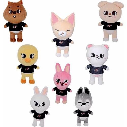 Stray Kids Skzoo Plush Toys Korea Group Cartoon Stuffed Animal Plushies Doll Kawaii Companion for Kids Adults Fans