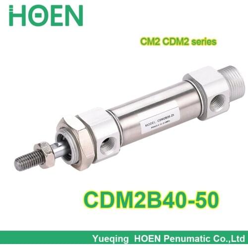 CDM2B40-50 SMC type cylinder CM2 CDM2 series 40mm Bore 50mm Stroke Mini Pneumatic Air Cylinders 40-50mm with high quality