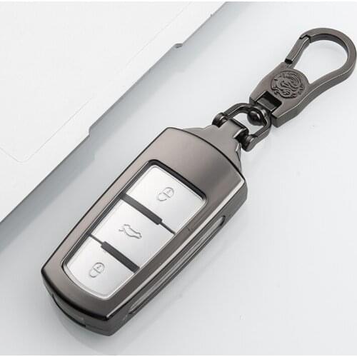 Zinc Alloy Car Key Cover Case Bag Shell Holder Protection Skin for Volkswagen VW CC Passat B6 B7 362 365 Magotan Key key chains