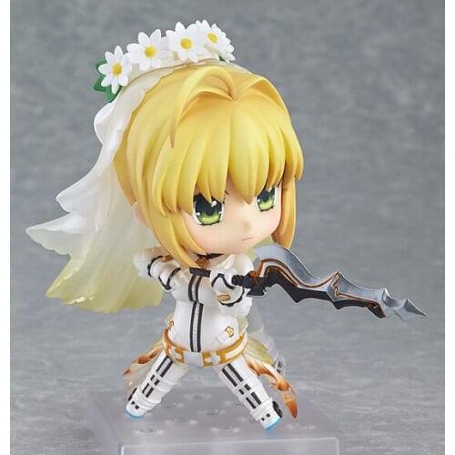 10cm Fate Stay Night Saber Sword Action Figures PVC Collection Figures toys for christmas gift free shipping
