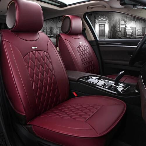 5-Seat Car PU Leather Moon Covers Cushion Front+Rear Car Seat Cover Set for Mazda Bmw Audi Peugeot Ford Focus Car Accessories