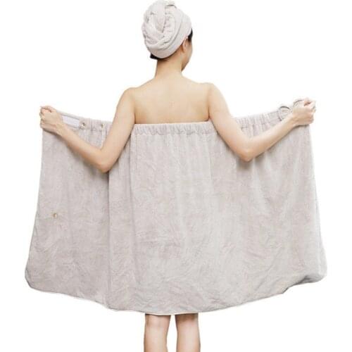 Explosion Style Coral Velvet Bath Towel Set Beauty Salon Tube Top Bow Bath Skirt Thicker Absorbent Microfiber Fat Thin Can Wear