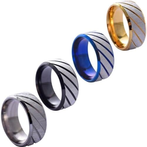 KSRA Jewelry 316L stainless steel Ring For Men lord Wedding Band male ring for lovers