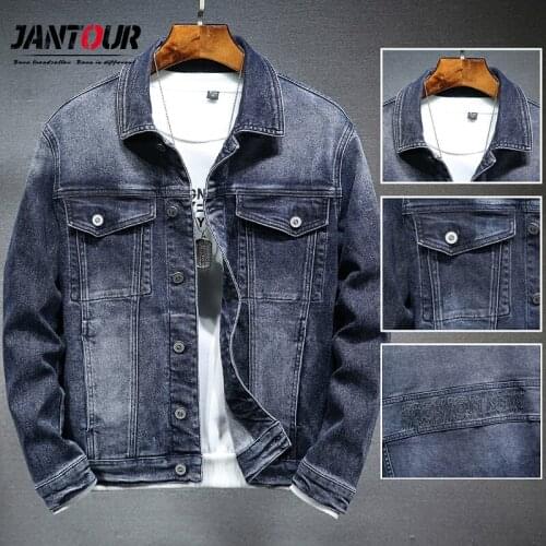 Brand 2020 Jacket Men Clothing Chaquetas Hombre Fashion Classic Retro Single Breasted Thicken Polyester/Cotton Biker Jaqueta