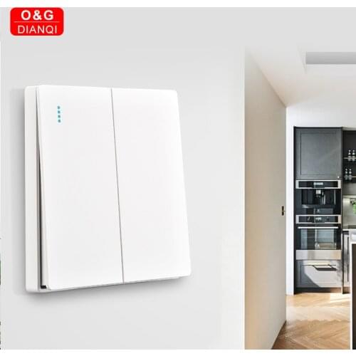 Push on off Wall Switch 1Gang 2Gang 3Gang 4Gang 1Way 2Way 3Way 4Way Wall Light Switch 10A/250V Wall Switch White Wall Switch