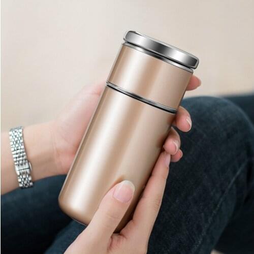 New High-grade Stainless Steel Vacuum Flask, Portable Business Car Thermal Insulation Water Bottle, Fashion Sports Water Bottle