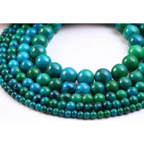 Bulk Wholesale Natural Chrysocolla Stone Beads Loose Beads for Jewelry Making DIY Bracelet Necklace 4-12mm