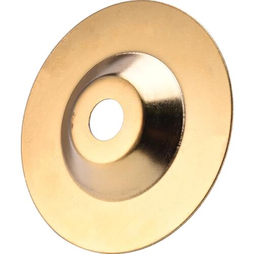 PW TOOLS 100 mm Gold Diamond Titanium Grinding Wheel Polishing Disc Pads Grinder Cup Angle Grinder Rotary Tool Grind Stone Glass
