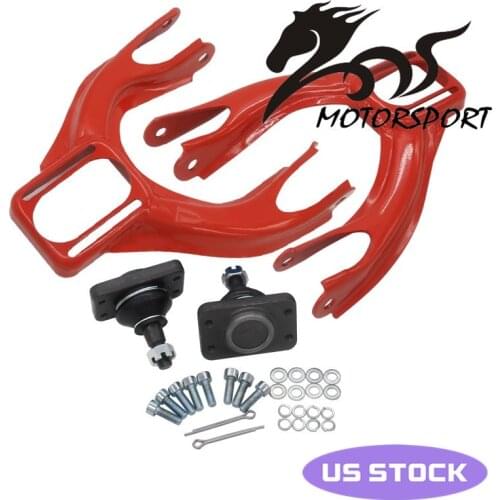 Adjustable (L&R) Front Upper Control Arm Camber Kit For HONDA CIVIC EG 92-95 RED FRONT UPPER CAMBER ARM KIT