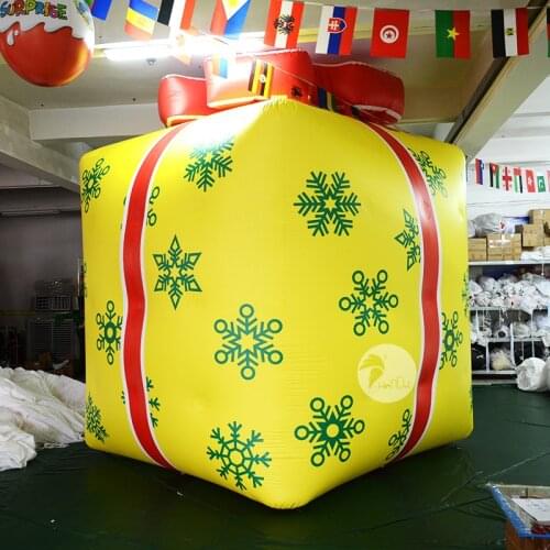 Christmas inflatable Cube Decoration Gift Box