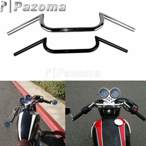 7/8" or 1" Clubman Drop Bar 22mm/25mm Retro Motorcycle Handlebar for Harley Triumph Honda Yamaha Suzuki Ducati Chopper Bobber