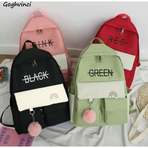Backpacks Women Plaid Large Capacity Shoulder Bags Schoolbag for Teenage Travel College Girls Ulzzang Waterproof Solid Bag Chic