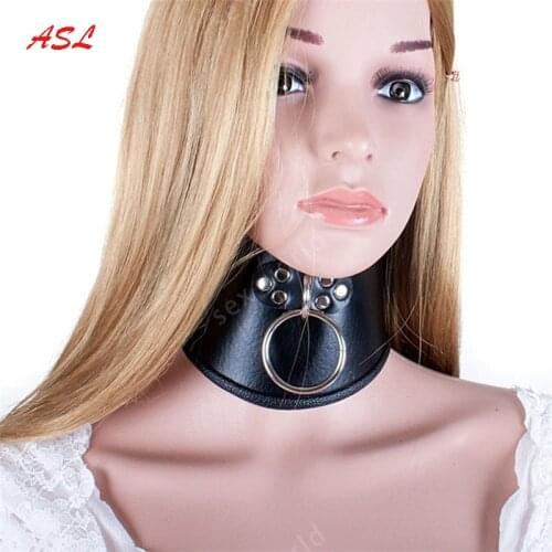 Sexy Black PU Leather Sex Neck Collar And Leash BDSM Bondage Sex Toys For Adults ,Erotic Posture Collar,Juguetes Eroticos