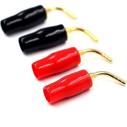 Banana Wire Cable Pin Plug Red+Black 2mm Speaker Connector For Hifi Wire Cable 5pairs/10pcs