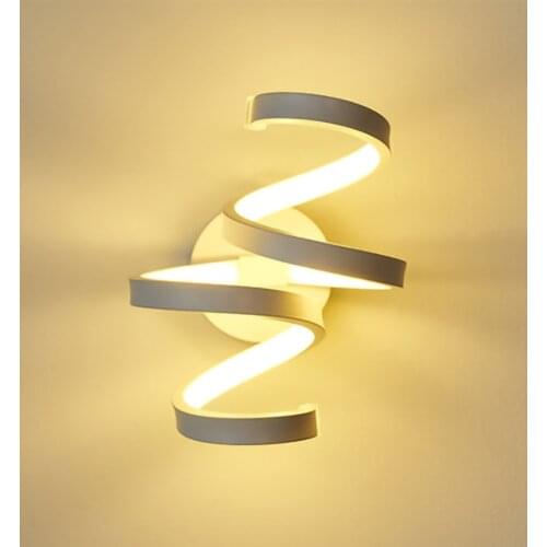 Modern Spiral LED Wall Light Wall Mounted Light Home Bedside Aisle Lighting Bedroom Living Room Stairs Decorative Art Lamp NEW