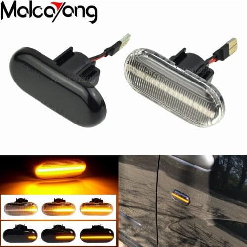 2x Led Dynamic Side Marker Turn Signal Light for Dacia Duster Dokker Lodgy Logan Renault 19 21 Megane 1 Clio1 2 KANGOO Smart 453